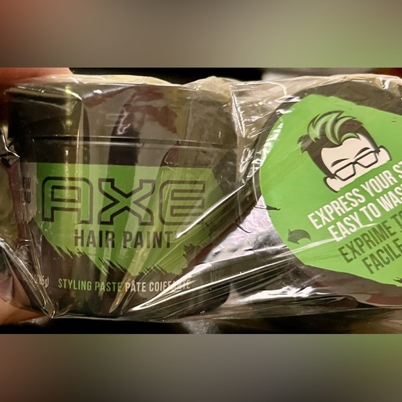 Axe Hair Styling Paint Green Brand New Set of 6 Temporary Color Paste Gel Styler - Picture 5 of 6